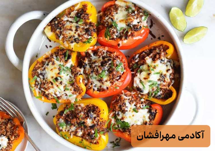 غذای دلمه با کینوا